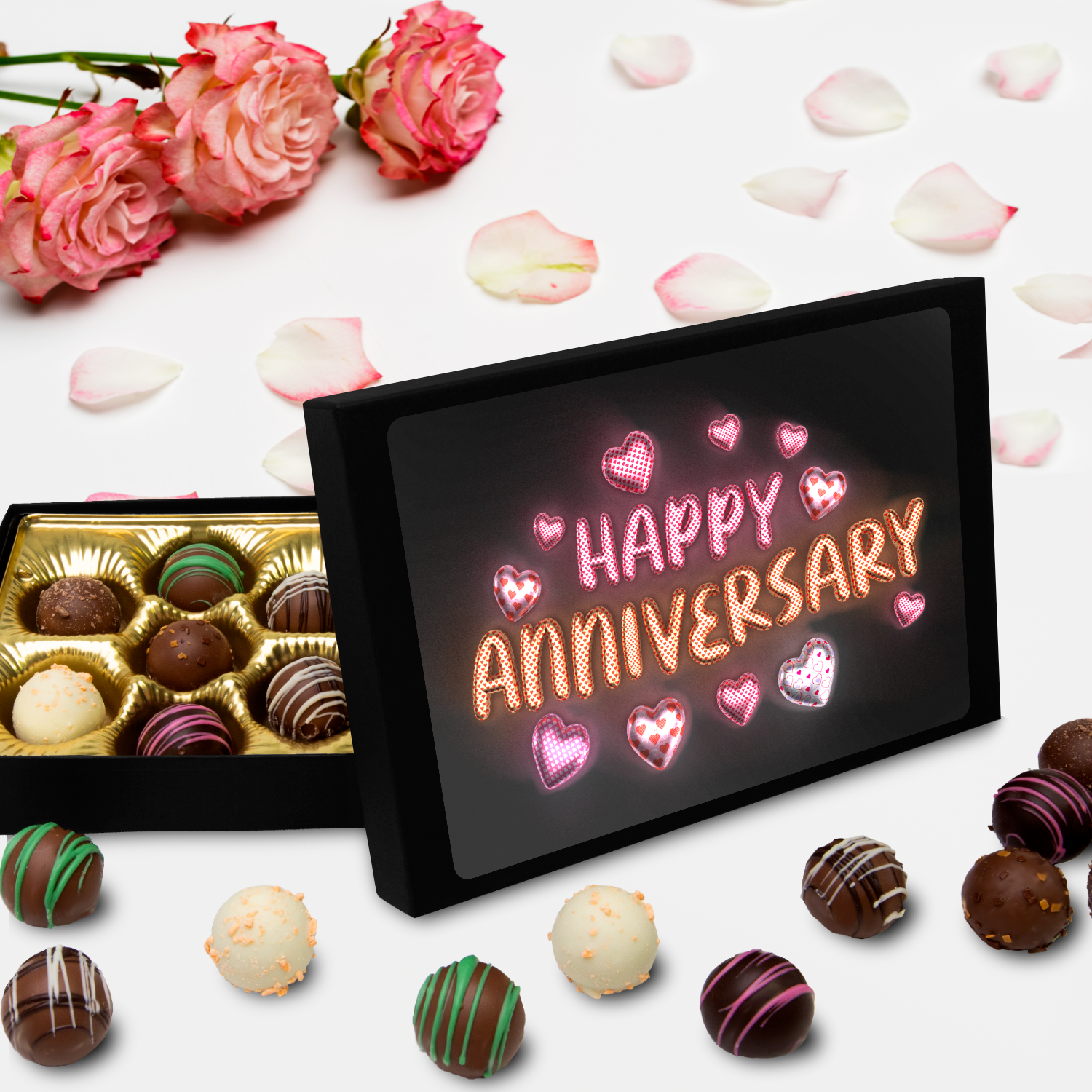 Custom Chocolates, Anniversary Chocolates, Hand Made Chocolate Truffles - Mug Project