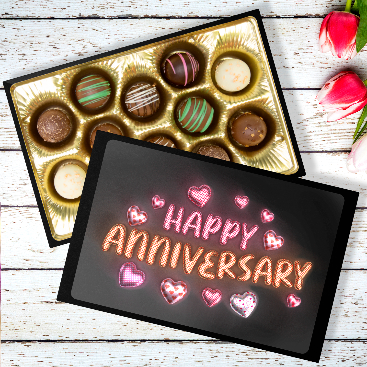 Custom Chocolates, Anniversary Chocolates, Hand Made Chocolate Truffles - Mug Project