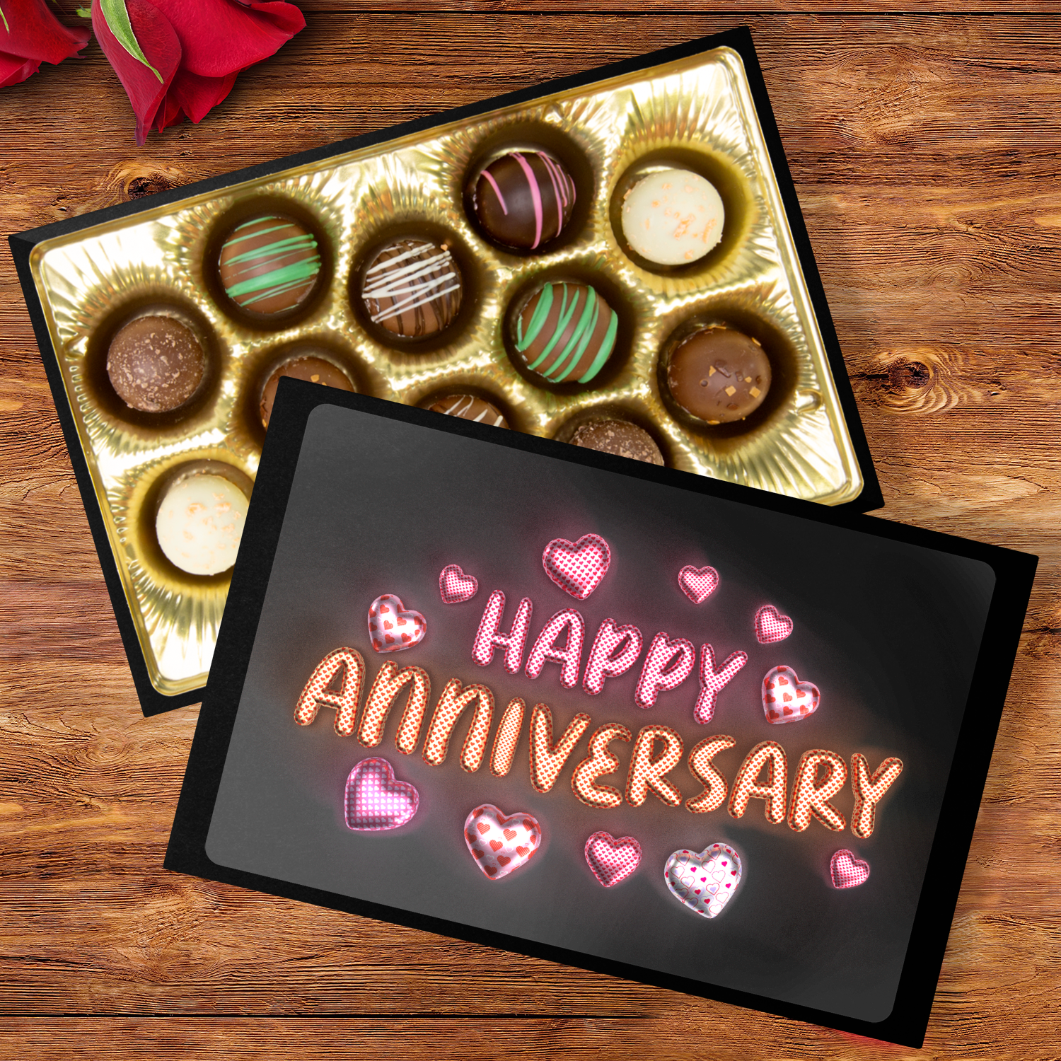 Custom Chocolates, Anniversary Chocolates, Hand Made Chocolate Truffles - Mug Project