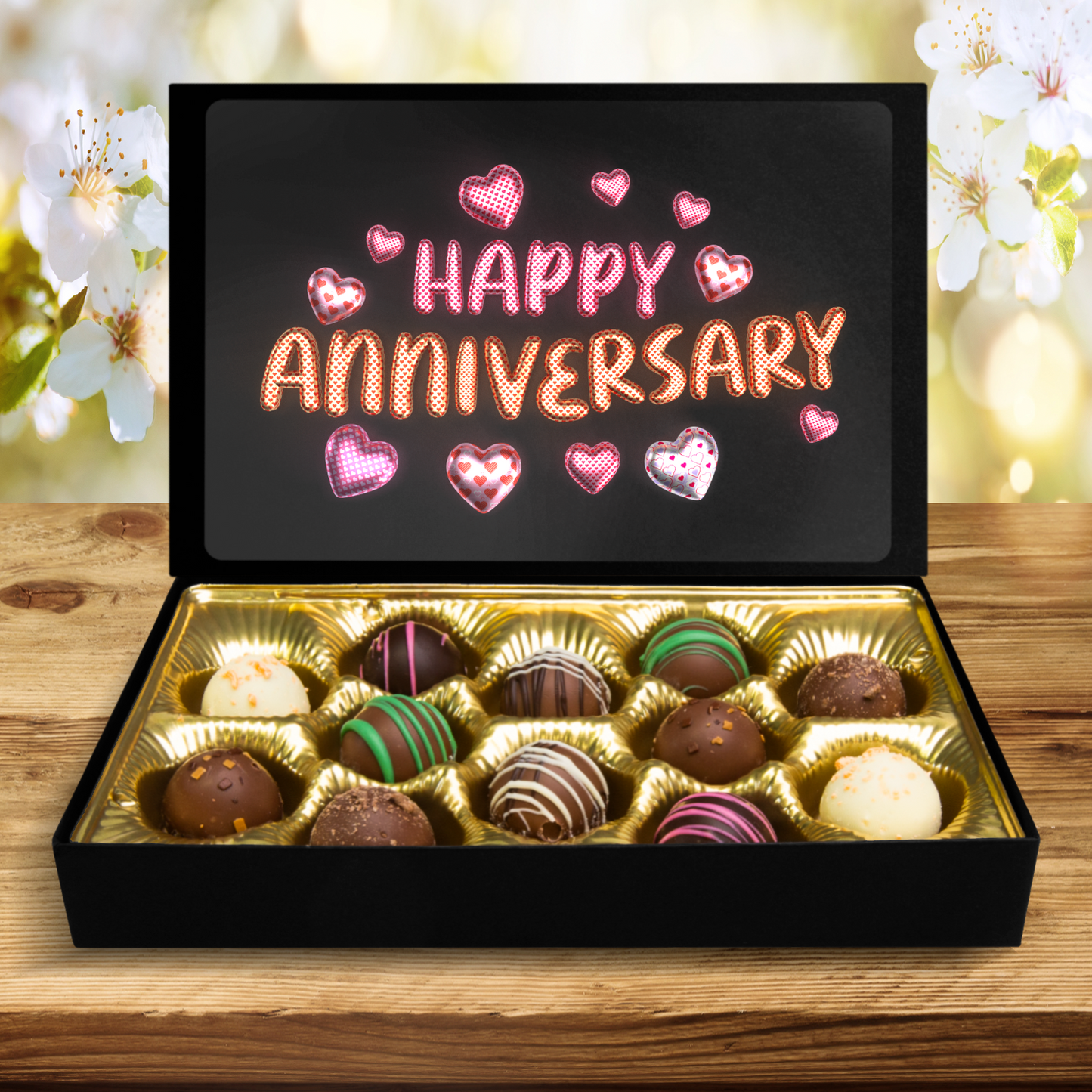 Custom Chocolates, Anniversary Chocolates, Hand Made Chocolate Truffles - Mug Project