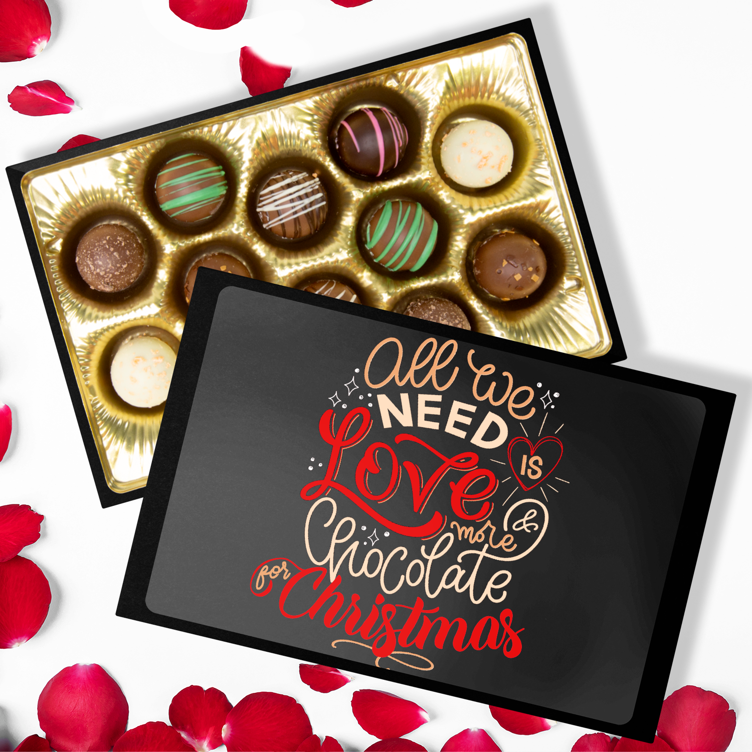 Custom Chocolates, Christmas Chocolates, All We Need - Mug Project