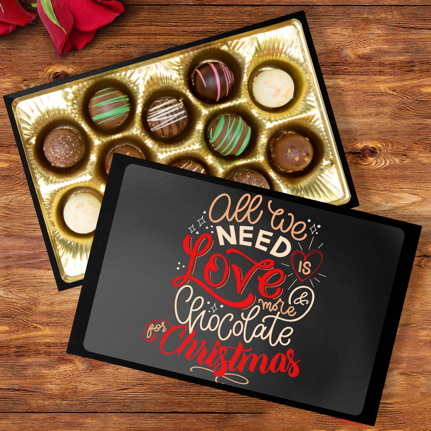 Custom Chocolates, Christmas Chocolates, All We Need - Mug Project