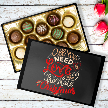 Custom Chocolates, Christmas Chocolates, All We Need - Mug Project