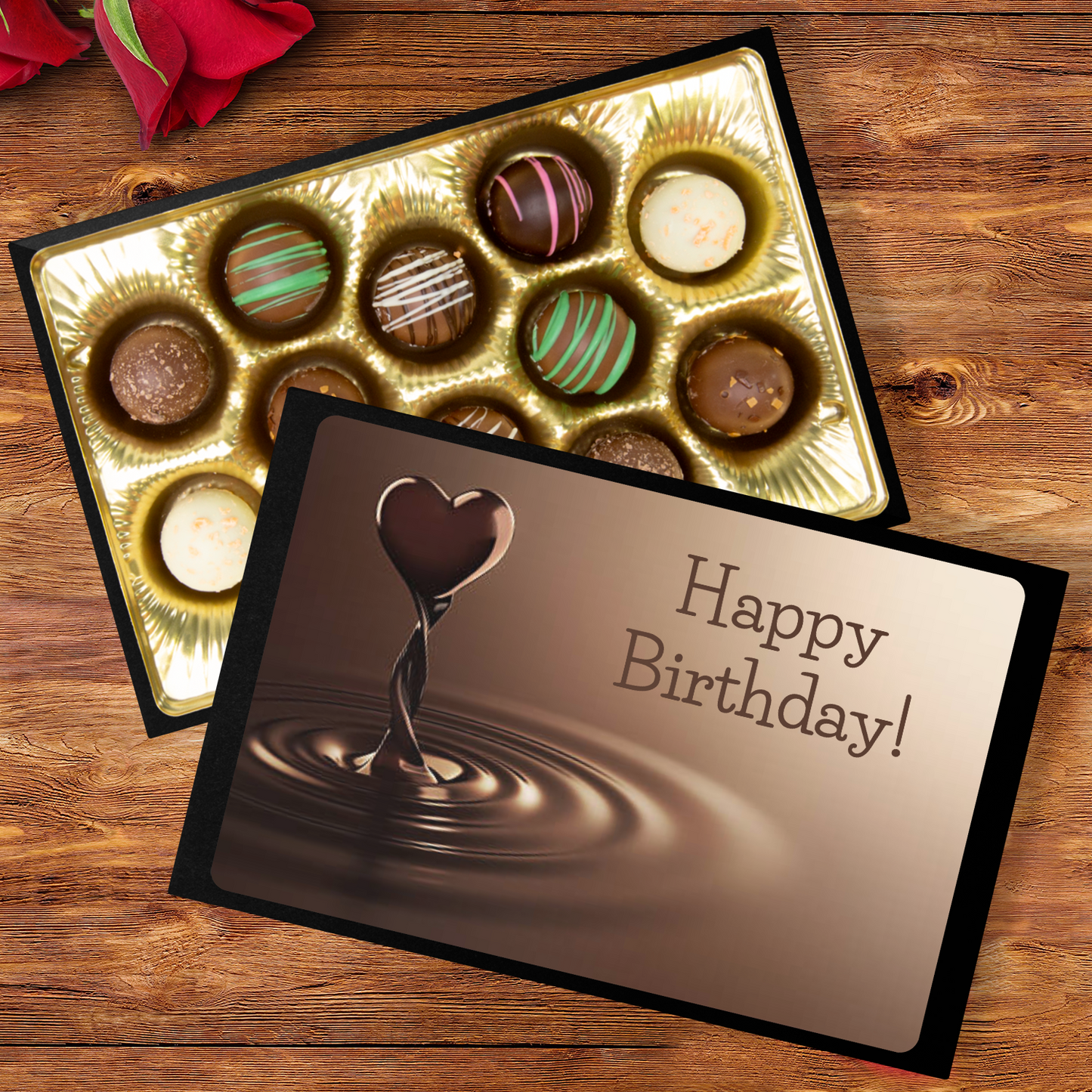 Chocolate Truffles, Hand Made Chocolate, Happy Birthday - Mug Project