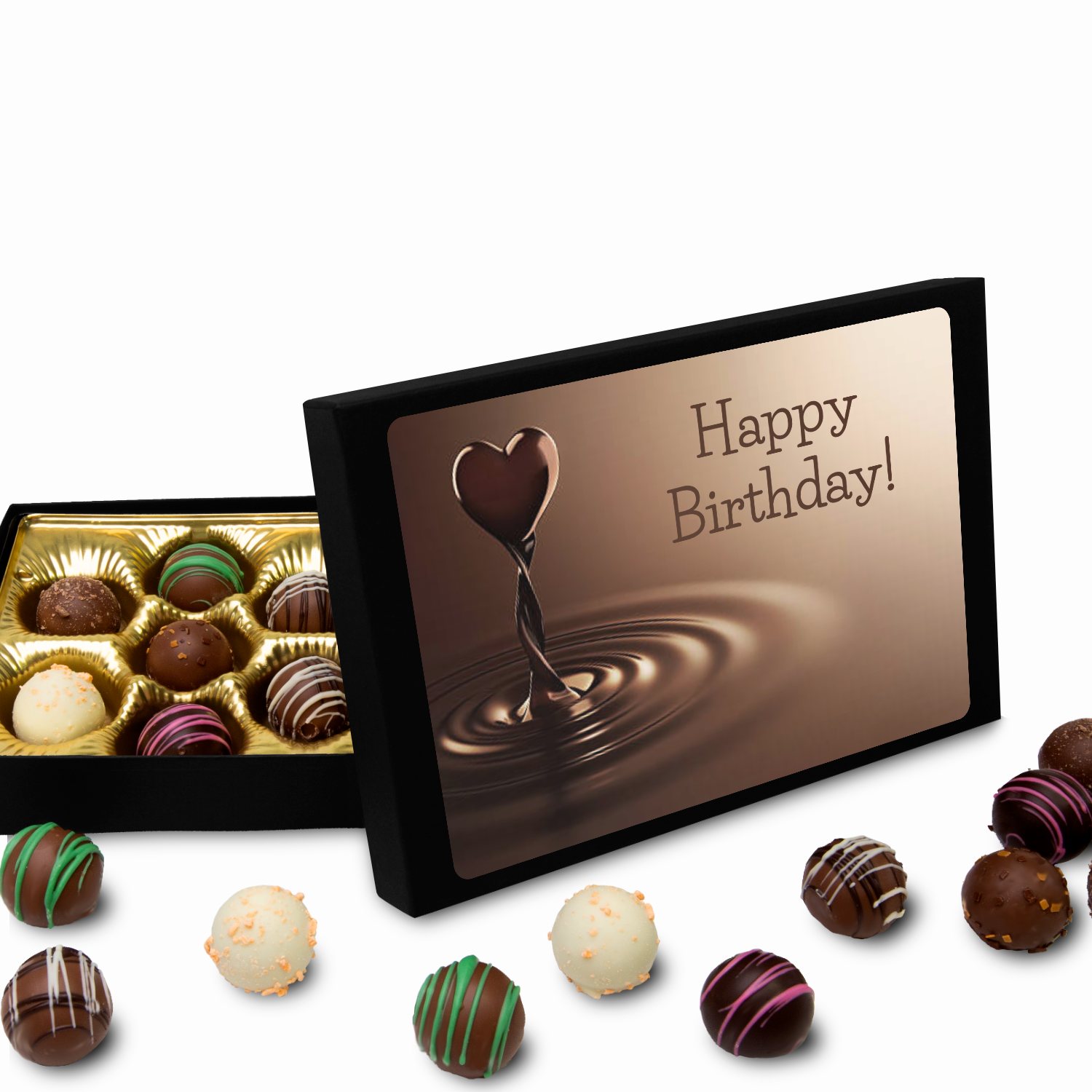 Chocolate Truffles, Hand Made Chocolate, Happy Birthday - Mug Project