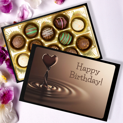 Chocolate Truffles, Hand Made Chocolate, Happy Birthday - Mug Project