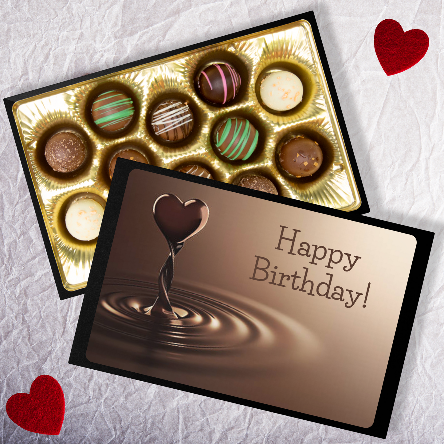 Chocolate Truffles, Hand Made Chocolate, Happy Birthday - Mug Project