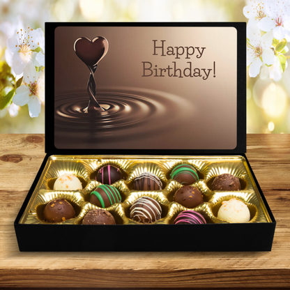 Chocolate Truffles, Hand Made Chocolate, Happy Birthday - Mug Project