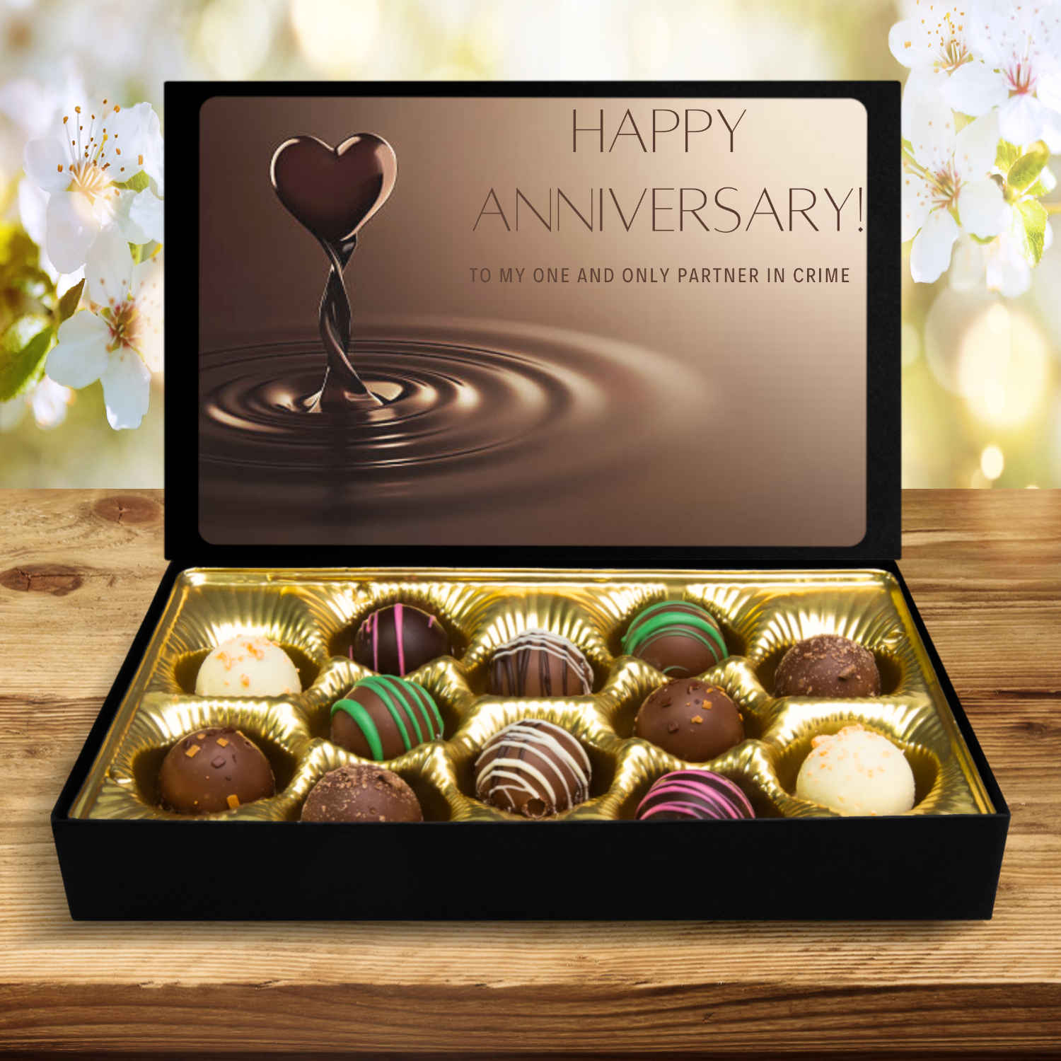 Chocolate Truffles, Chocolate Gift, Happy Anniversary - Mug Project