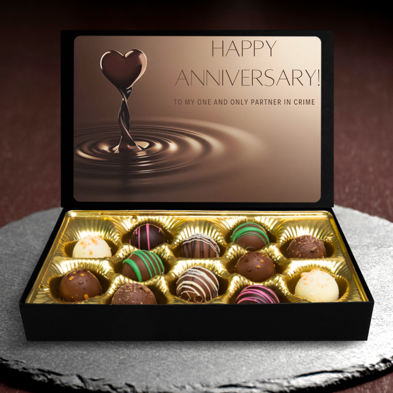 Chocolate Truffles, Chocolate Gift, Happy Anniversary - Mug Project