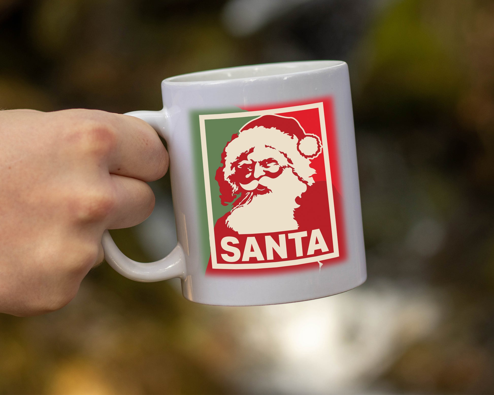 Ceramic White Coffee Mug Santa Tea Cup Holiday Mug Best Christmas Mug - Mug Project