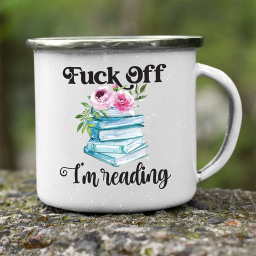Im Reading White Camping Mug - Mug Project | Funny Coffee Mugs, Unique Wine Tumblers & Gifts