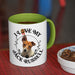 I Love My Jack Russell  Coffee Mug Colored Inside and Handle - Mug Project | Funny Coffee Mugs, Unique Wine Tumblers & Gifts