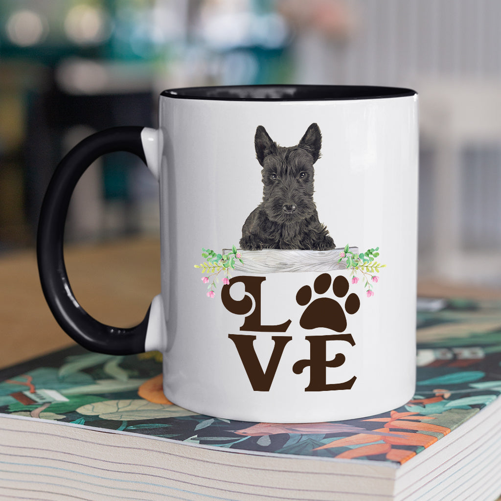 LOVE Scottie  Coffee Mug Colored Inside and Handle - Mug Project | Funny Coffee Mugs, Unique Wine Tumblers & Gifts