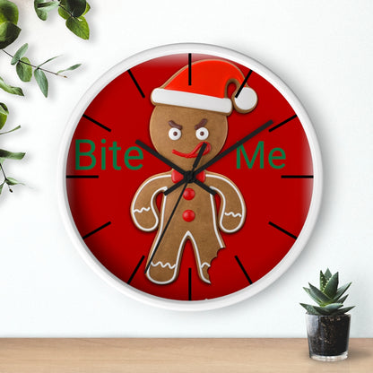 Wall clock, Home Decor Clock, Bite Me, Christmas Clock - Mug Project