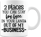 Coffee Mug, Printed Mug, Coffee Cup, Tea Mug, Graphic Mug, 2 places - Mug Project