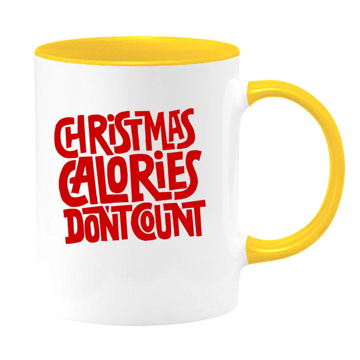 Ceramic White Coffee Mug Calorie Count Holiday Mug Best Christmas Mug - Mug Project