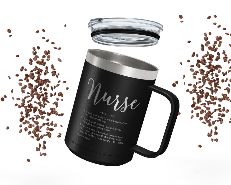 Insulated Coffee Mugs, Thermal Cup, Thermo Mug, Insulated  Travel Mug, Insulated Mug With Handle, Nurse Thank You 15oz Tumbler - Mug Project