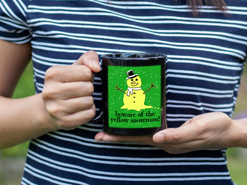 Coffee Cup, Tea Mug, Graphic Mug, Coffee Mug, Printed Mug, Yellow Snow Holiday Mug - Mug Project