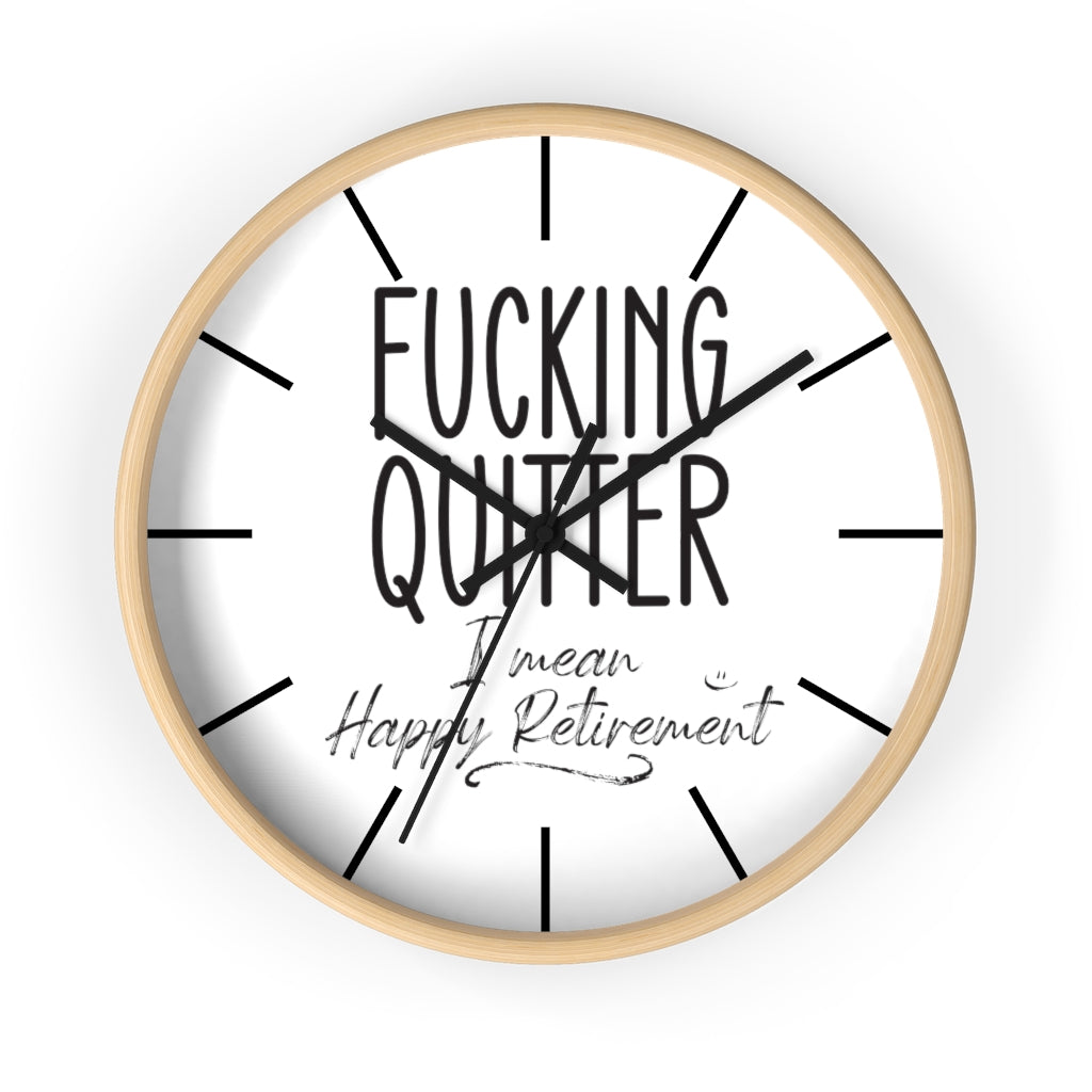 Wall clock, Happy Retirement Clock, Silent Wall Clock - Mug Project