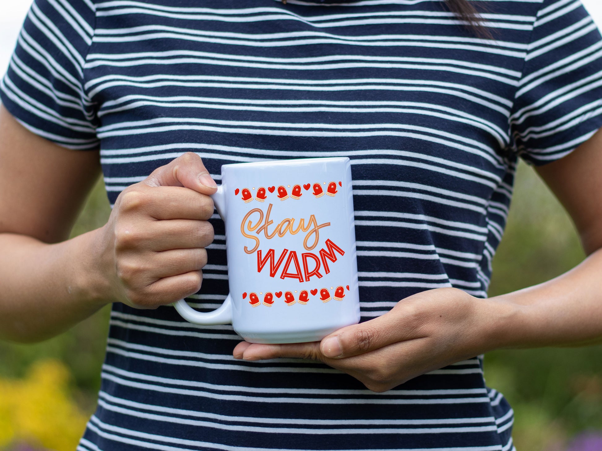 Stay Warm White Coffee Mug - Mug Project