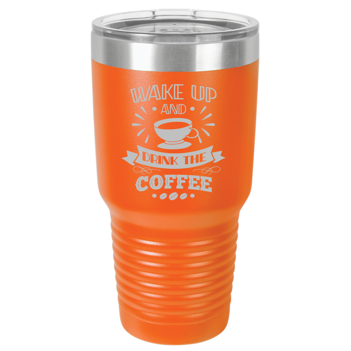 Insulated Tumbler, Insulated Tumbler with Lid, Stainless Steel Tumbler, Thermal Tumbler, Stainless Steel Cups, Wake up - Mug Project