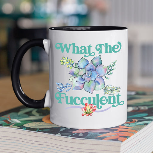 What The Coffee Mug, White with Colored Inside and Handle - Mug Project | Funny Coffee Mugs, Unique Wine Tumblers & Gifts