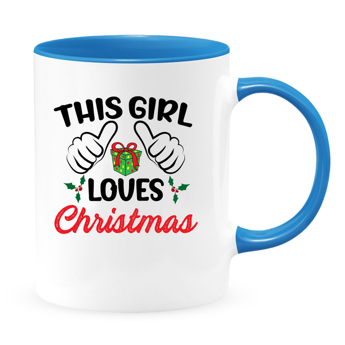 This Girl White Coffee Mug With Colored Inside & Handle - Mug Project | Funny Coffee Mugs, Unique Wine Tumblers & Gifts
