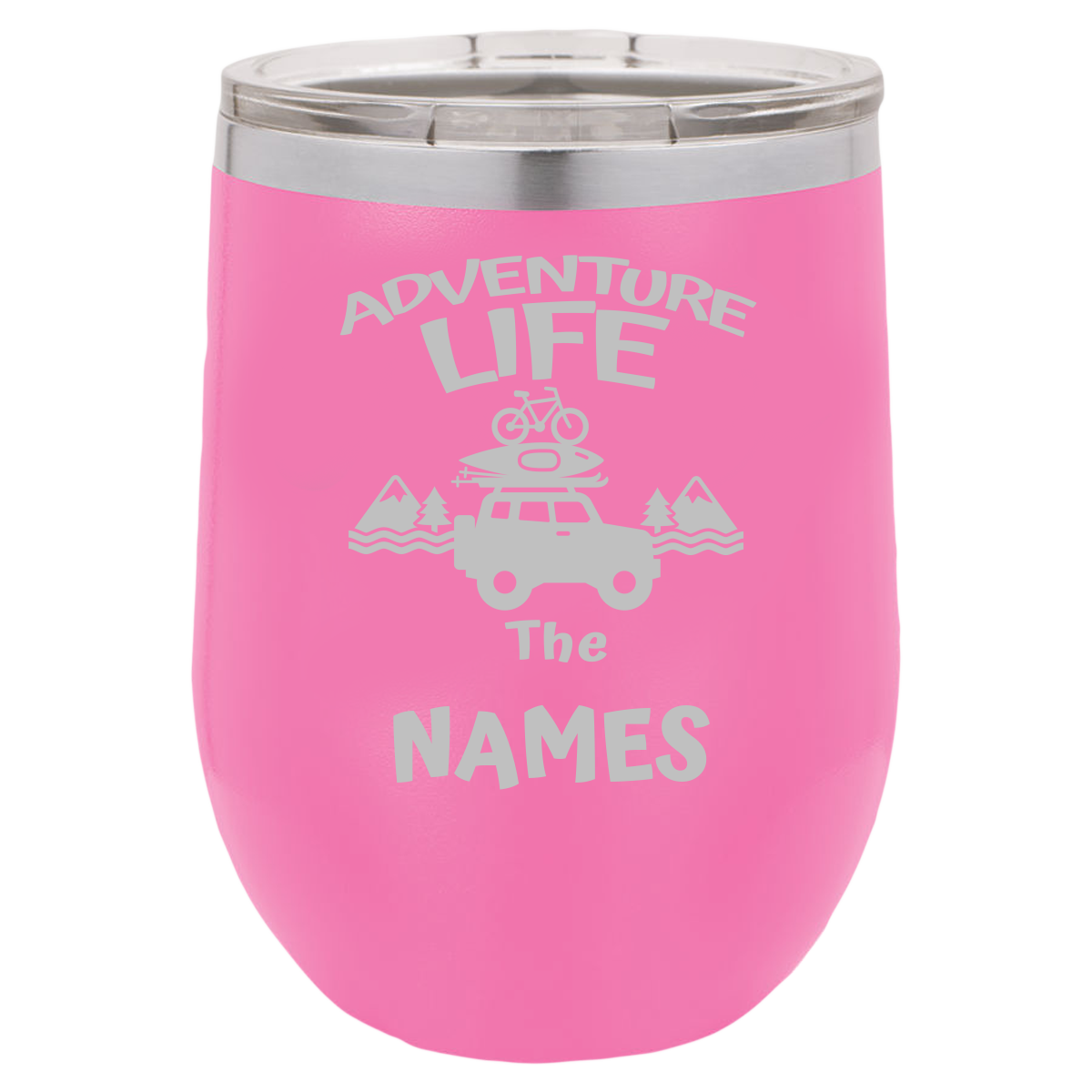 Insulated Tumbler, Insulated Tumbler with Lid, Stainless Steel Tumbler, Adventure Life - Mug Project