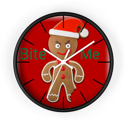 Wall clock, Home Decor Clock, Bite Me, Christmas Clock - Mug Project