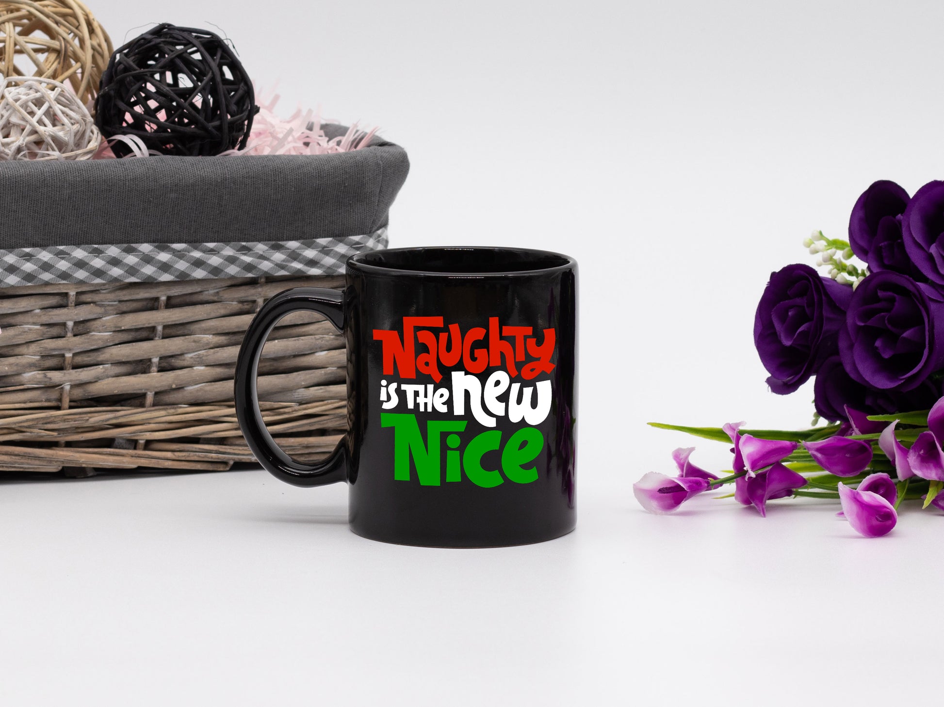 Ceramic Coffee Mug Naughty is New Nice Holiday Mug Best Christmas Mug - Mug Project