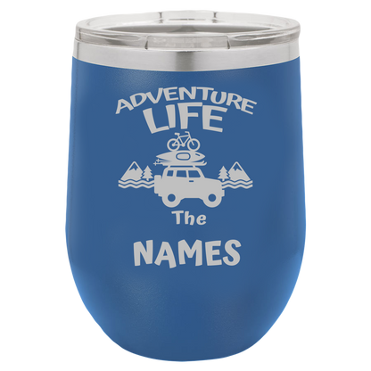 Insulated Tumbler, Insulated Tumbler with Lid, Stainless Steel Tumbler, Adventure Life - Mug Project