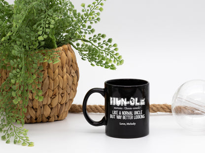 Huncle Black Coffee Mug - Mug Project | Funny Coffee Mugs, Unique Wine Tumblers & Gifts