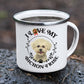I Love My Bichon Frise Stainless Steel Camping Mug - Mug Project | Funny Coffee Mugs, Unique Wine Tumblers & Gifts