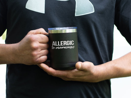 Insulated Coffee Mugs, Thermal Cup, Thermo Mug, Insulated  Travel Mug, Insulated Mug With Handle, Allergic To Mornings - Mug Project