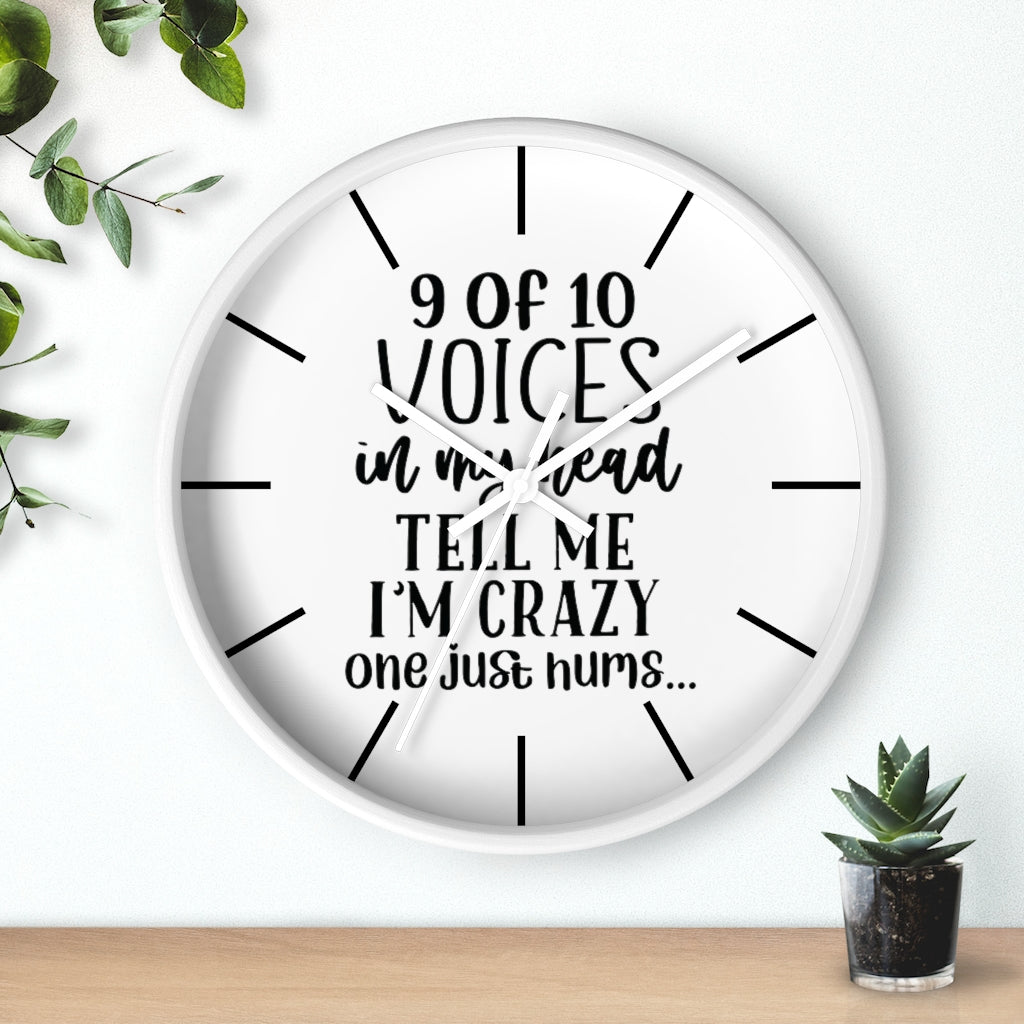 Wall clock, Silent Clock, Home Decor Clock, 9 of 10 Voices - Mug Project