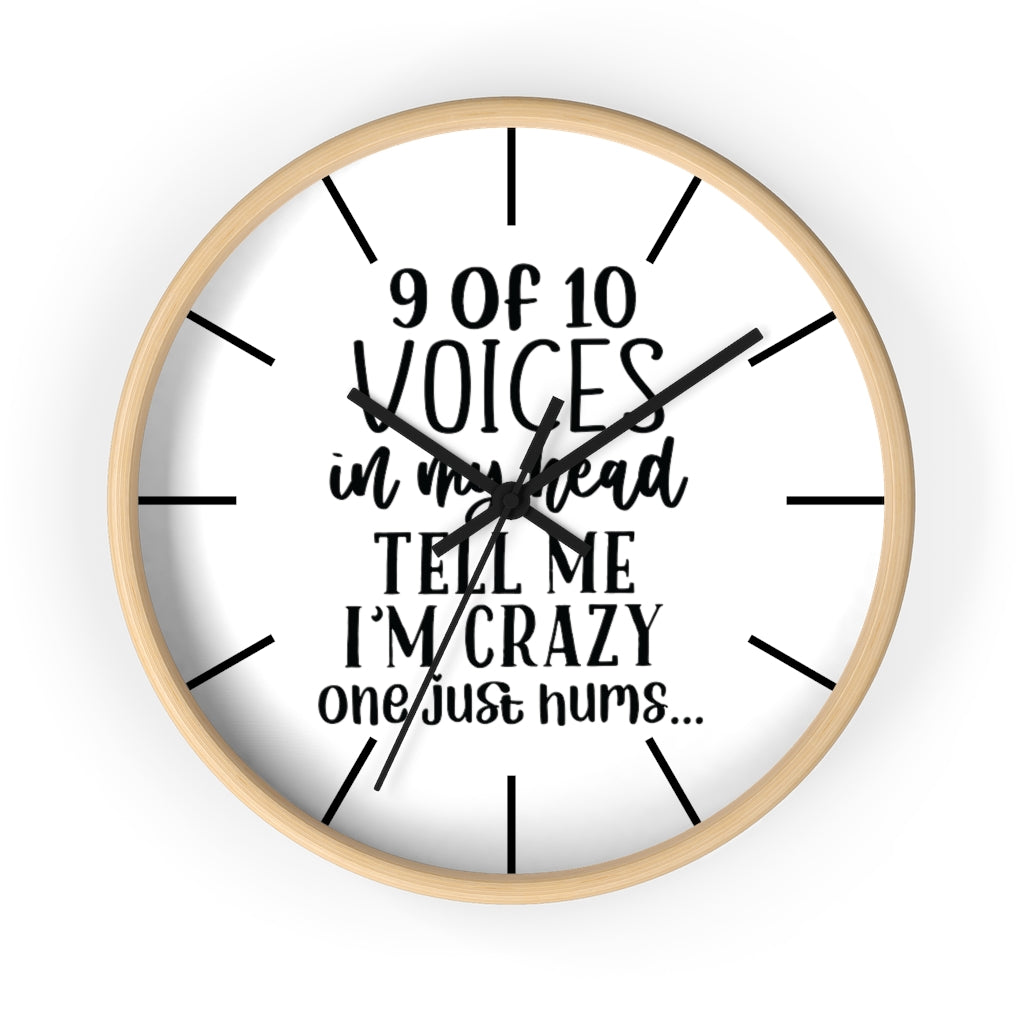 Wall clock, Silent Clock, Home Decor Clock, 9 of 10 Voices - Mug Project