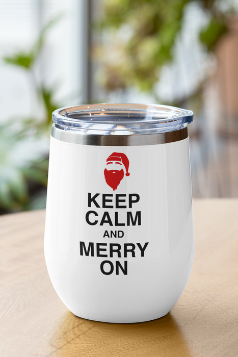 Insulated Mug, Tumbler with Lid, Travel Mug, Office Tumblers, Camping Cup, Keep Calm - Mug Project